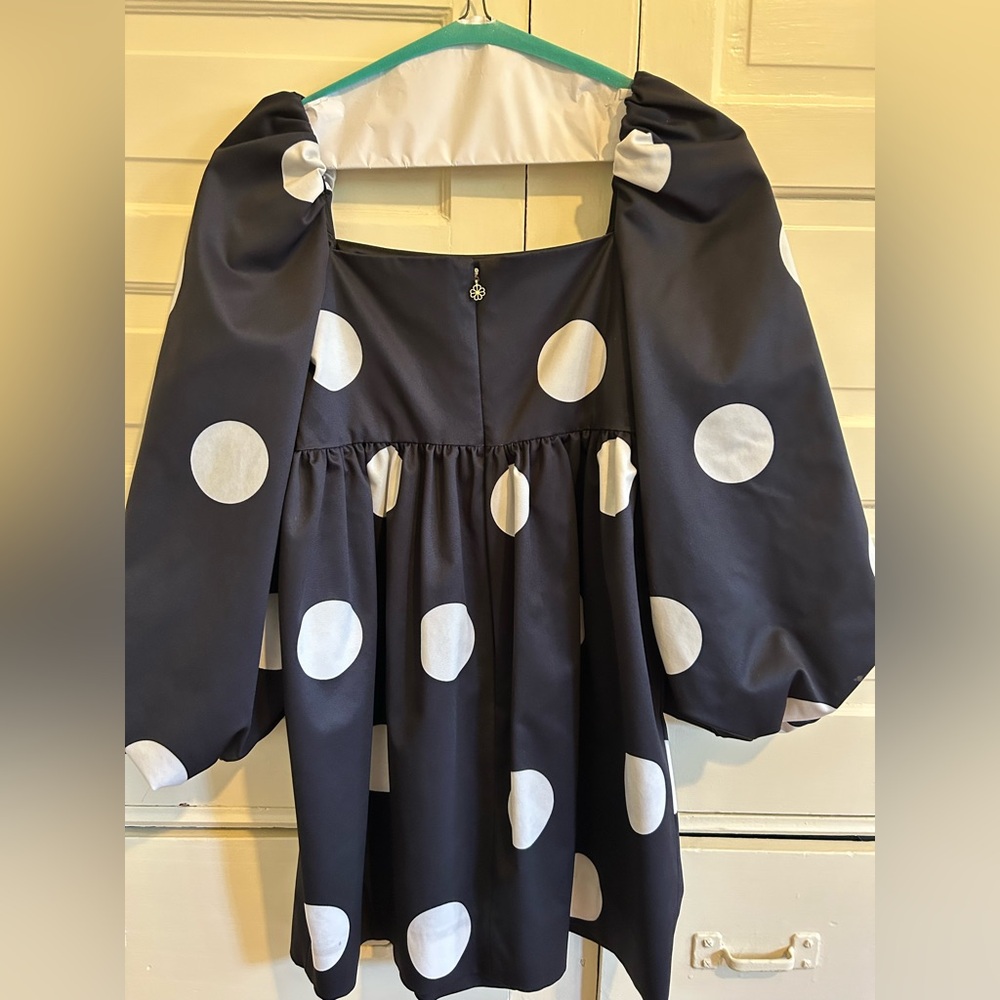 Kate Spade Polkadot Faille Mini Dress - Picture 4 of 6
